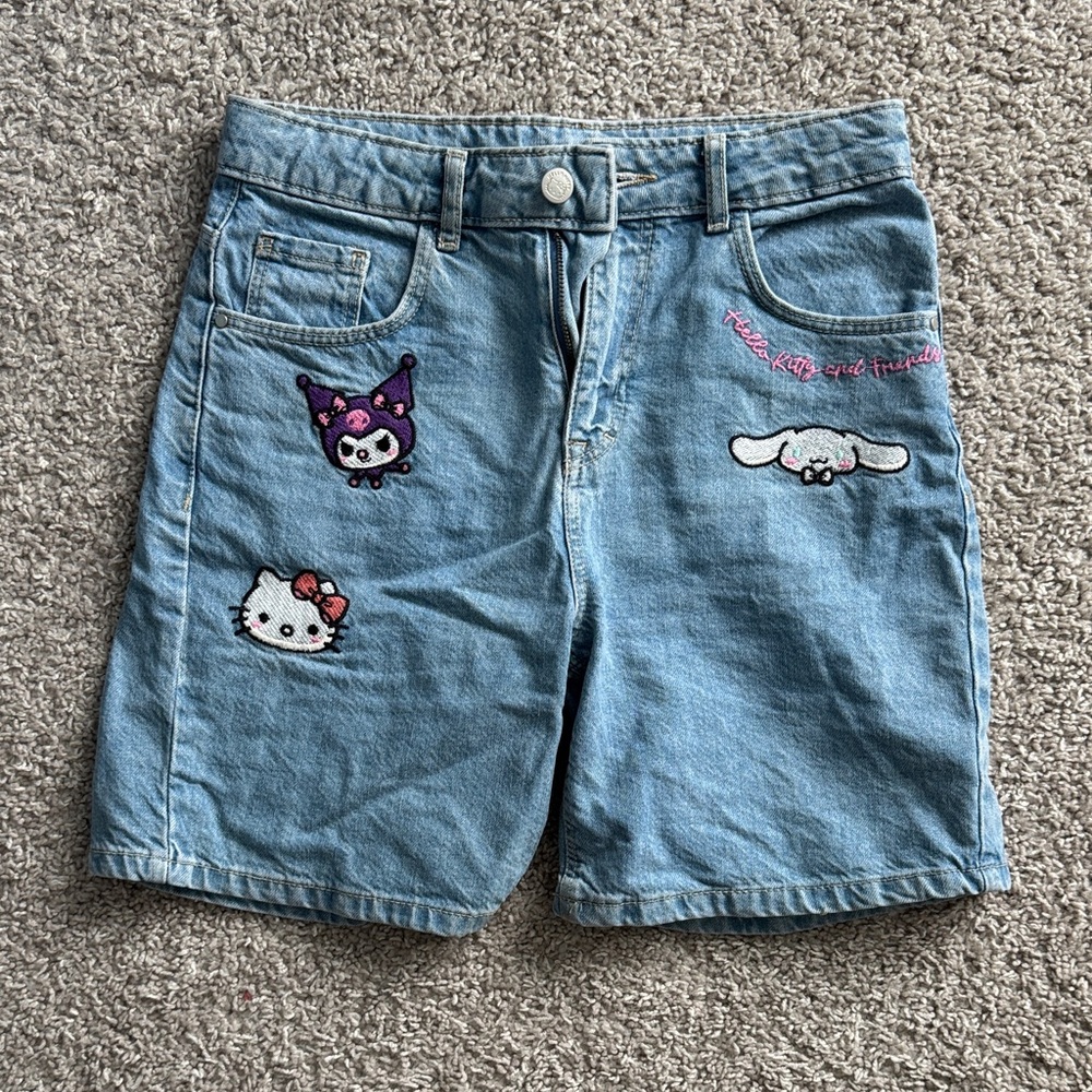 Denim Hello Kitty Shorts
